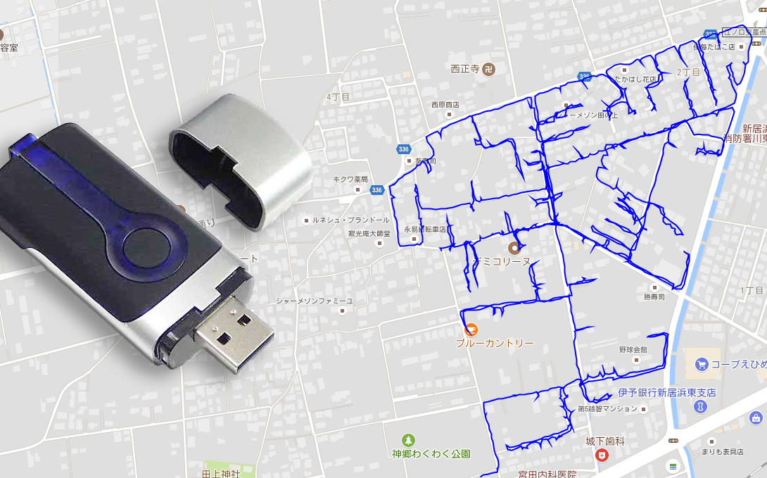 例:富裕層データに基づき、地図に色で表示した図